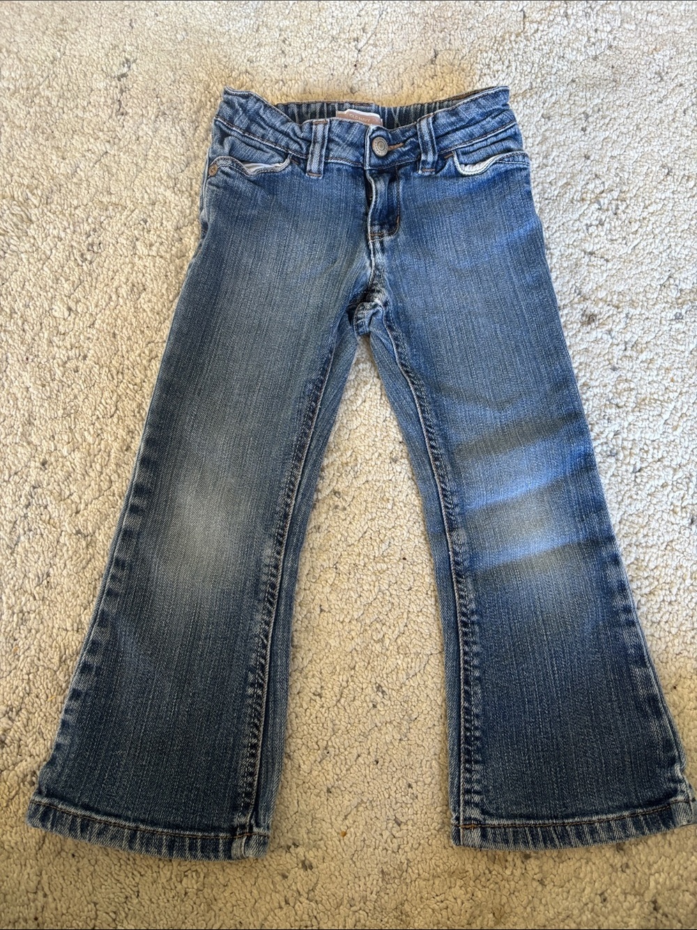 Old Navy Girls Blue Flared Jeans 4Y